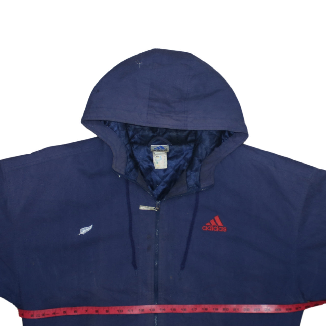 Mens UK Size XL adidas Blue Puffer Jacket