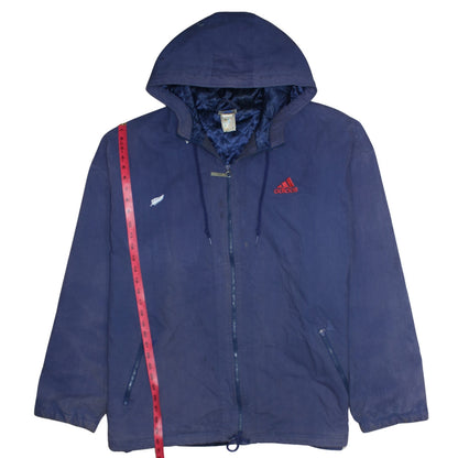 Mens UK Size XL adidas Blue Puffer Jacket