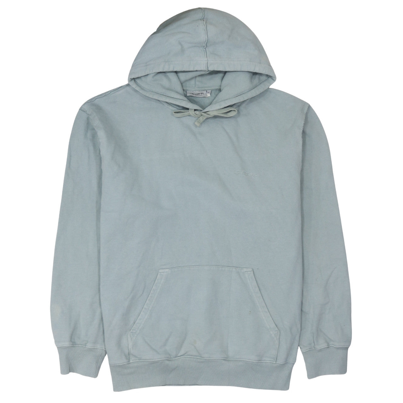 Mens UK Size L Carhartt Blue Pullover Hoodie