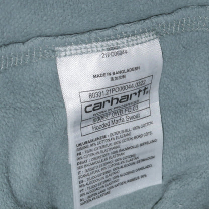 Mens UK Size L Carhartt Blue Pullover Hoodie