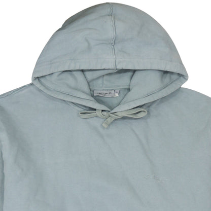 Mens UK Size L Carhartt Blue Pullover Hoodie