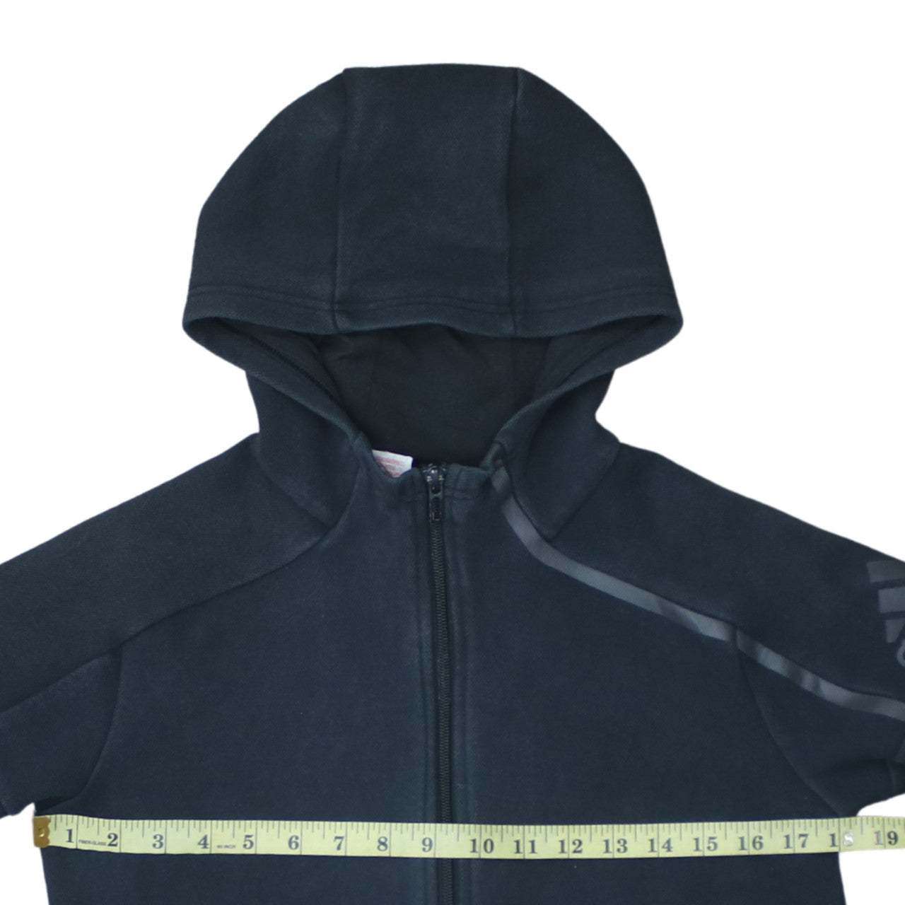 Boys UK Size 11-12 Years adidas Black Full Zip Hoodie