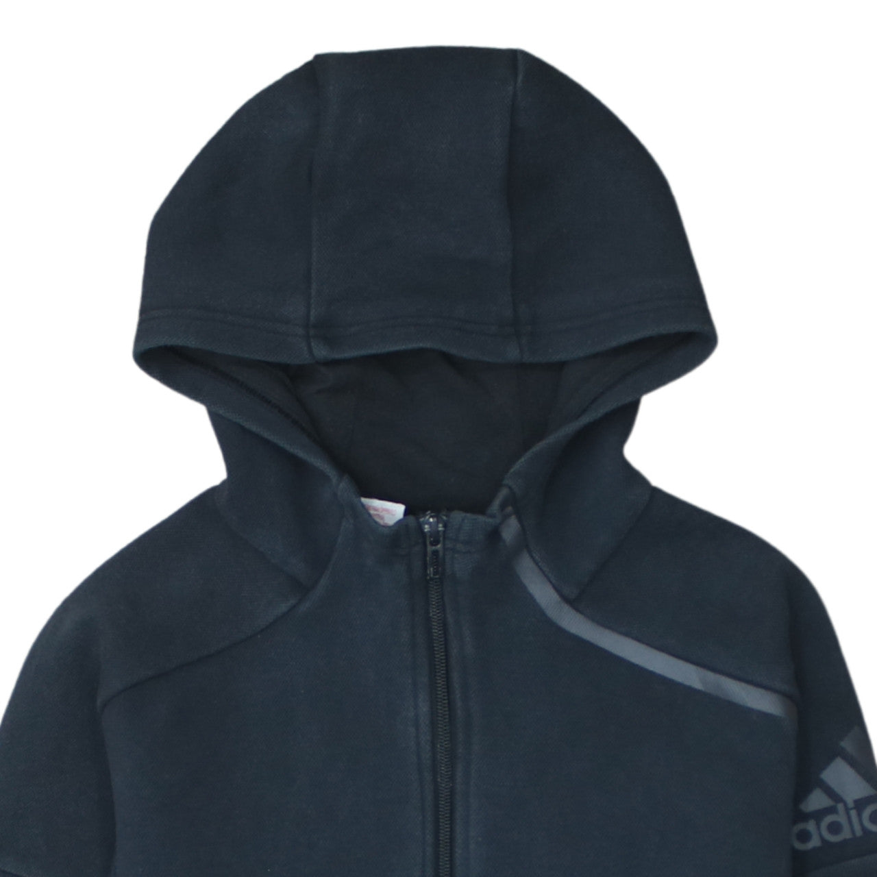 Boys UK Size 11-12 Years adidas Black Full Zip Hoodie