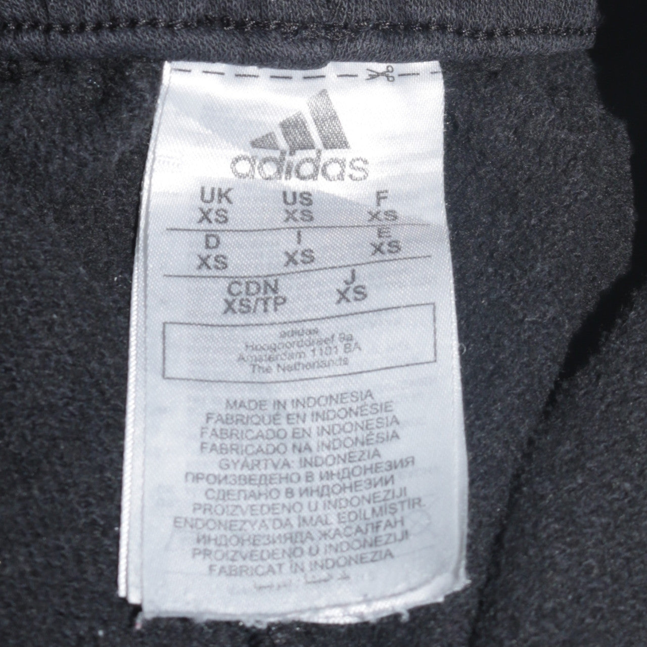 Mens UK Size XS adidas Regular Fit Jogger Black Trousers