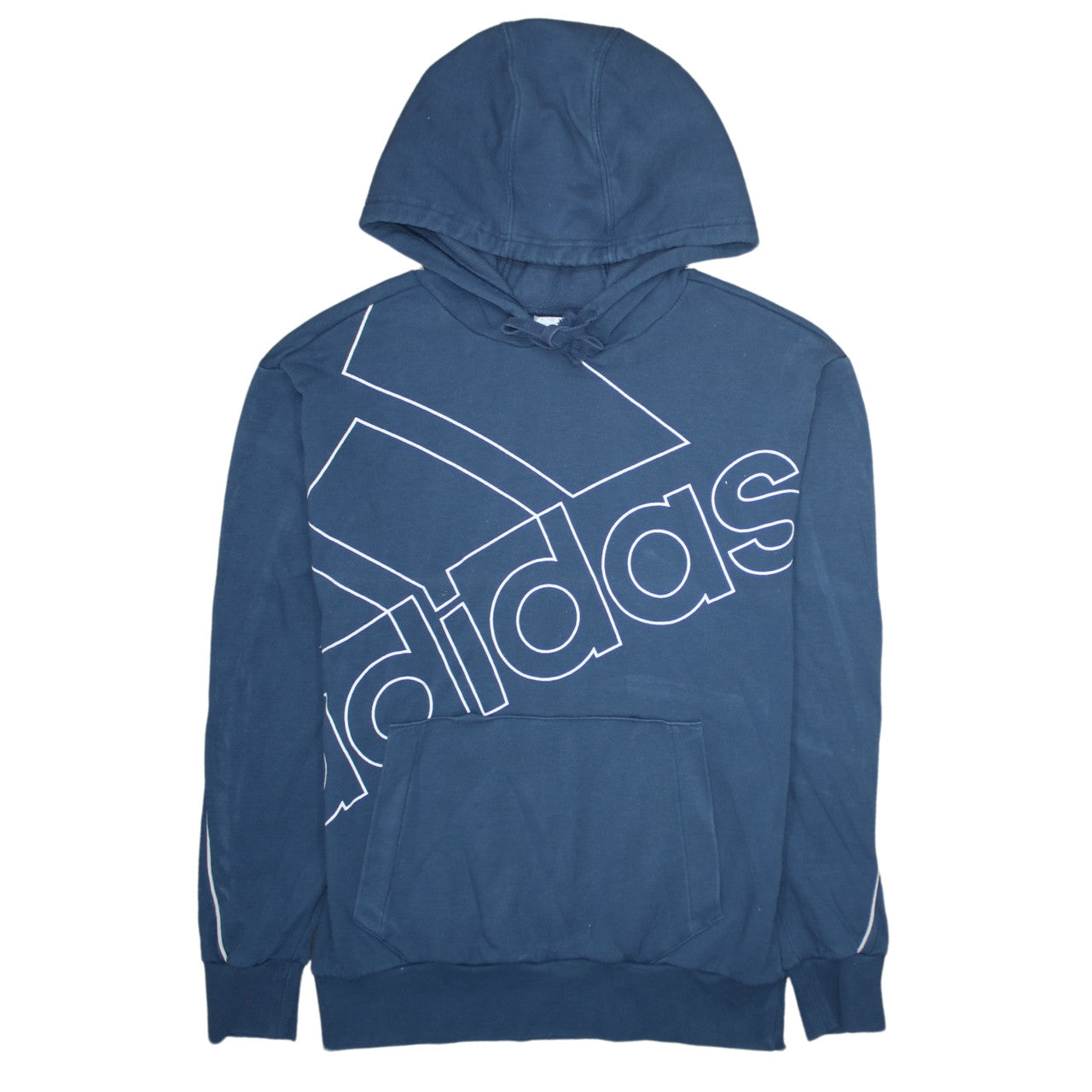 Mens UK Size S adidas Blue Pullover Hoodie