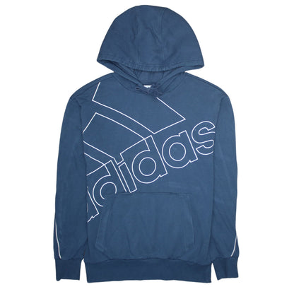 Mens UK Size S adidas Blue Pullover Hoodie