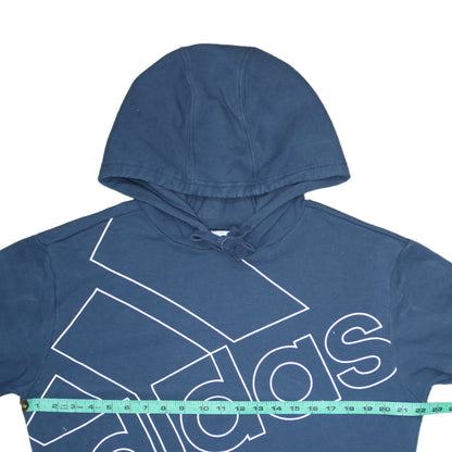 Mens UK Size S adidas Blue Pullover Hoodie