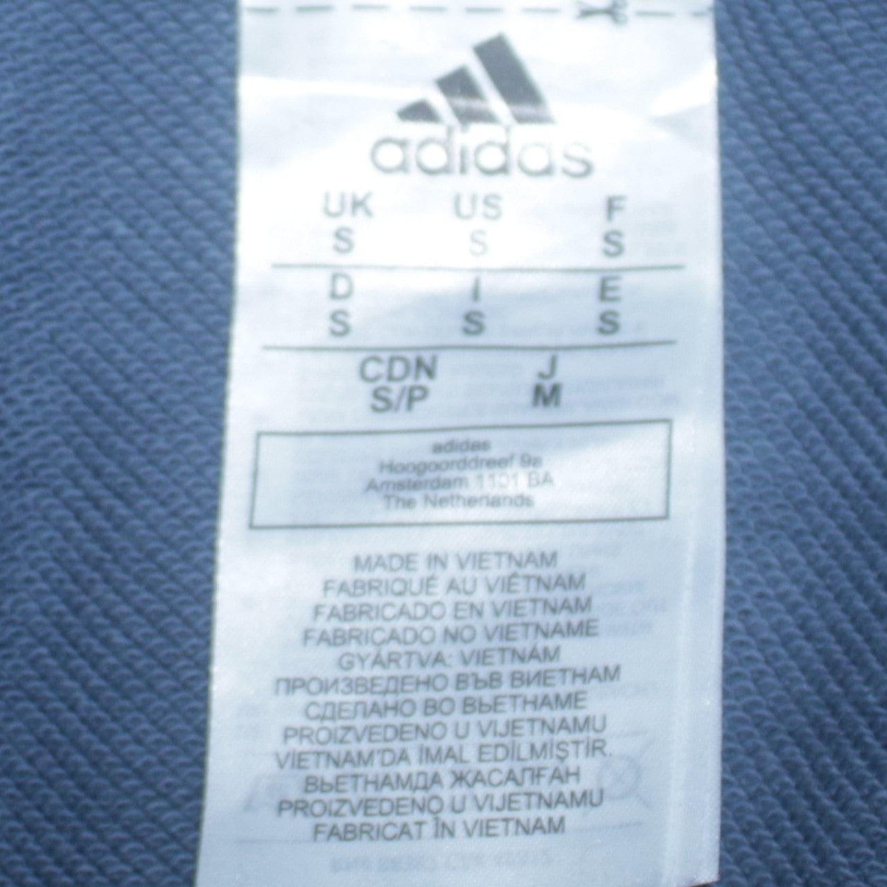 Mens UK Size S adidas Blue Pullover Hoodie