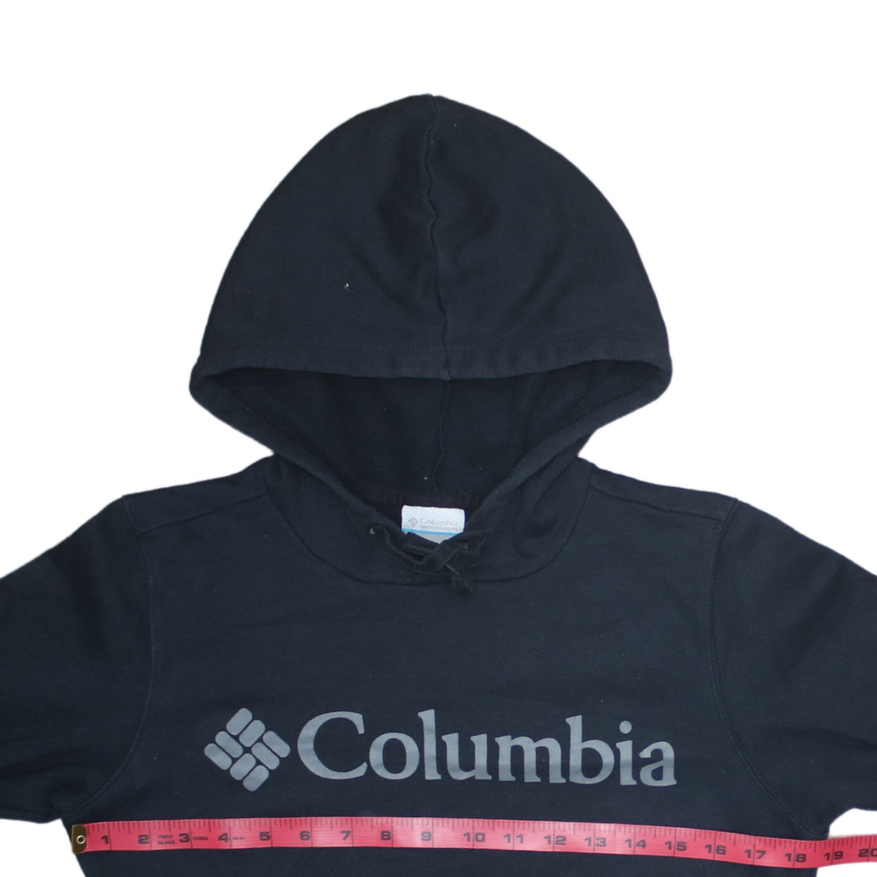 Mens UK Size XS Columbia Black Pullover Hoodie