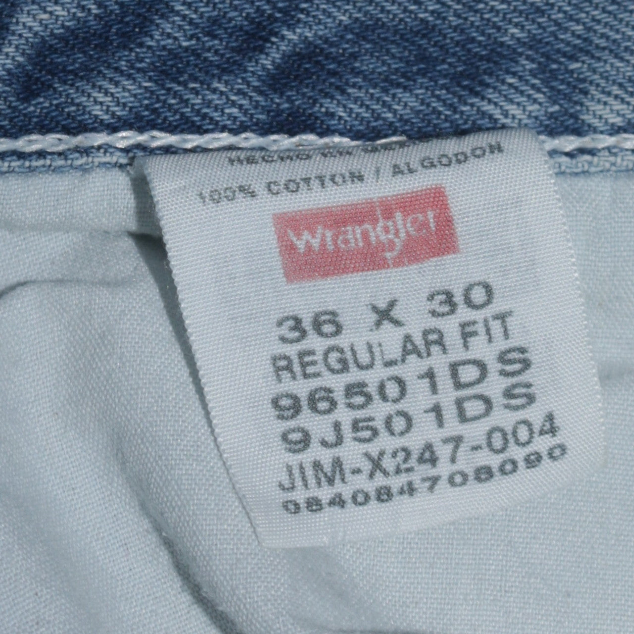 Mens UK Size L Wrangler Regular Fit Straight Jeans