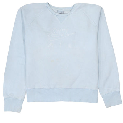 Nike Girls Blue Air Sweatshirt Size 14-15 Years Pullover Crew Neck