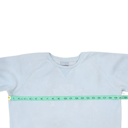 Nike Girls Blue Air Sweatshirt Size 14-15 Years Pullover Crew Neck