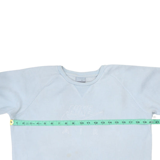 Nike Girls Blue Air Sweatshirt Size 14-15 Years Pullover Crew Neck