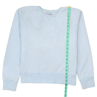 Nike Girls Blue Air Sweatshirt Size 14-15 Years Pullover Crew Neck