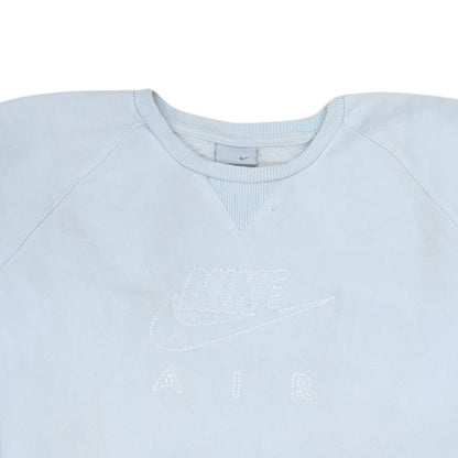 Nike Girls Blue Air Sweatshirt Size 14-15 Years Pullover Crew Neck