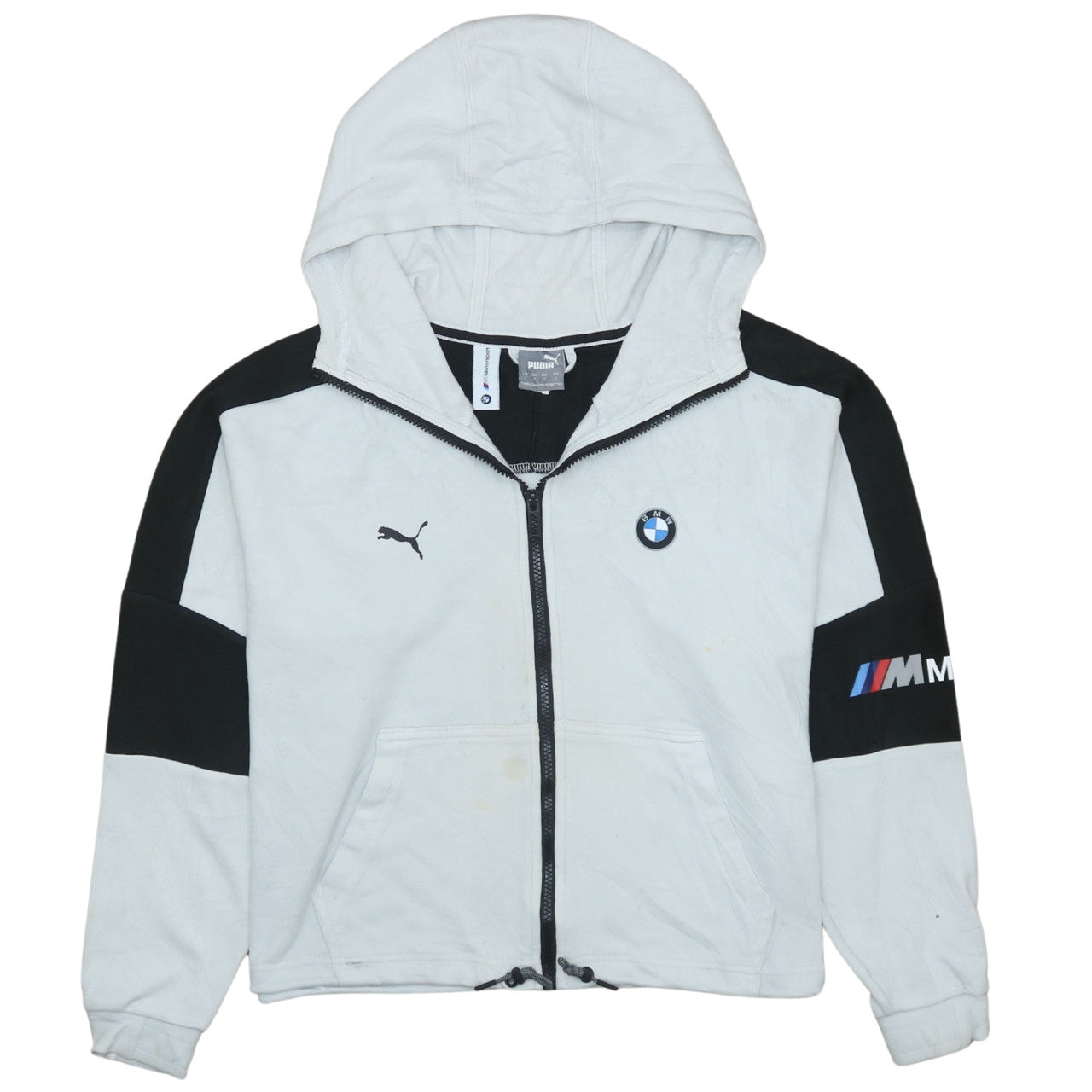 Womens UK Size S PUMA White Motorsport Running & Jogging Gym & Training Jacket