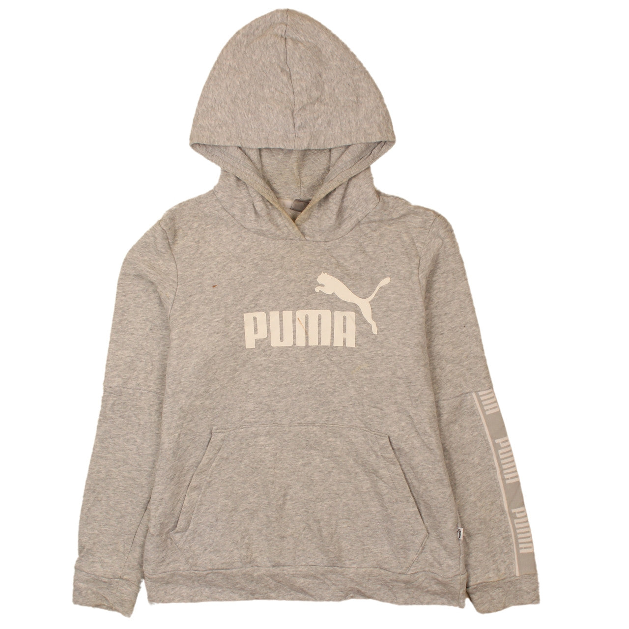 Womens UK Size M PUMA Grey Pullover Hoodie