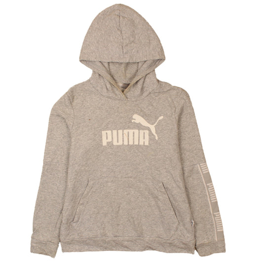 Womens UK Size M PUMA Grey Pullover Hoodie