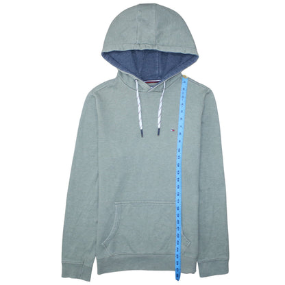 Mens UK Size M Tommy Hilfiger Denim Green Pullover Hoodie