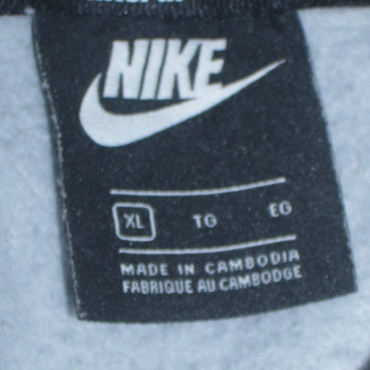 Mens UK Size XL Nike Grey Pullover Hoodie
