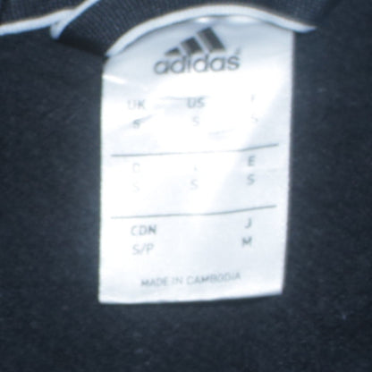 Mens UK Size S adidas Black Full Zip Hoodie