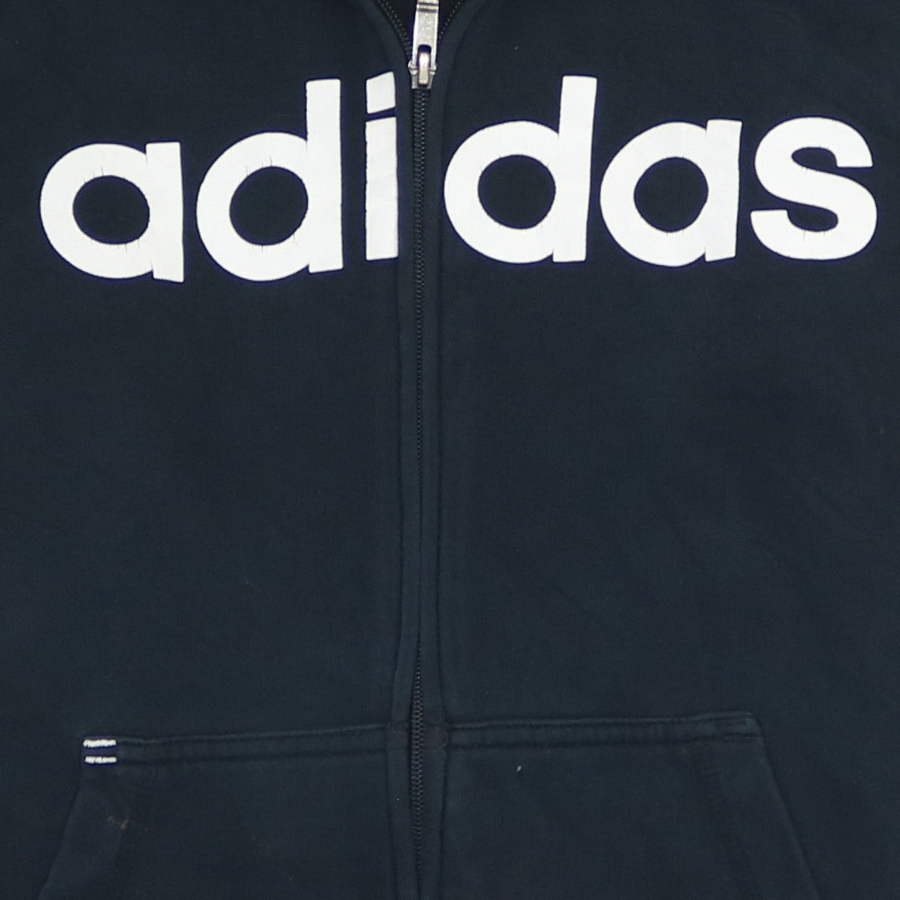 Mens UK Size S adidas Black Full Zip Hoodie