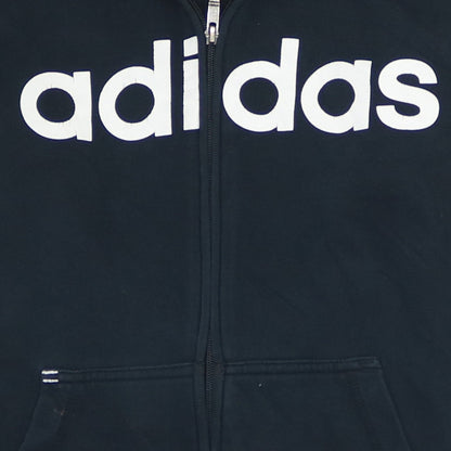 Mens UK Size S adidas Black Full Zip Hoodie