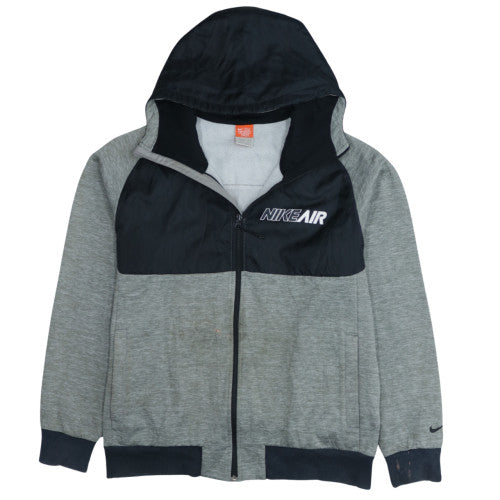 Mens UK Size L Nike Grey Full Zip Hoodie