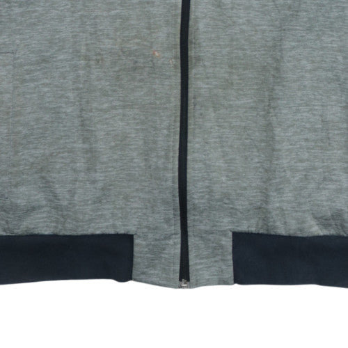 Mens UK Size L Nike Grey Full Zip Hoodie