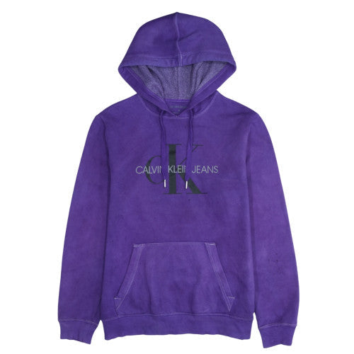 Mens UK Size M Calvin Klein Jeans Purple Pullover Hoodie