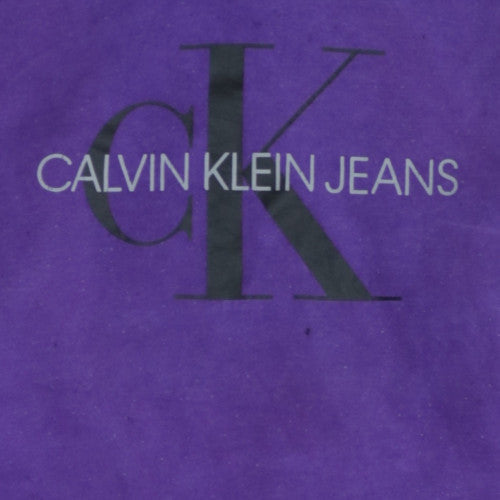 Mens UK Size M Calvin Klein Jeans Purple Pullover Hoodie