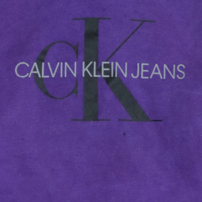 Mens UK Size M Calvin Klein Jeans Purple Pullover Hoodie