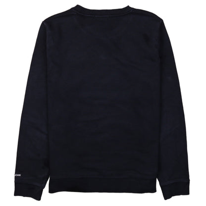 Calvin Klein Jeans Boys Black Graphic Print Pullover Sweatshirt Age 14