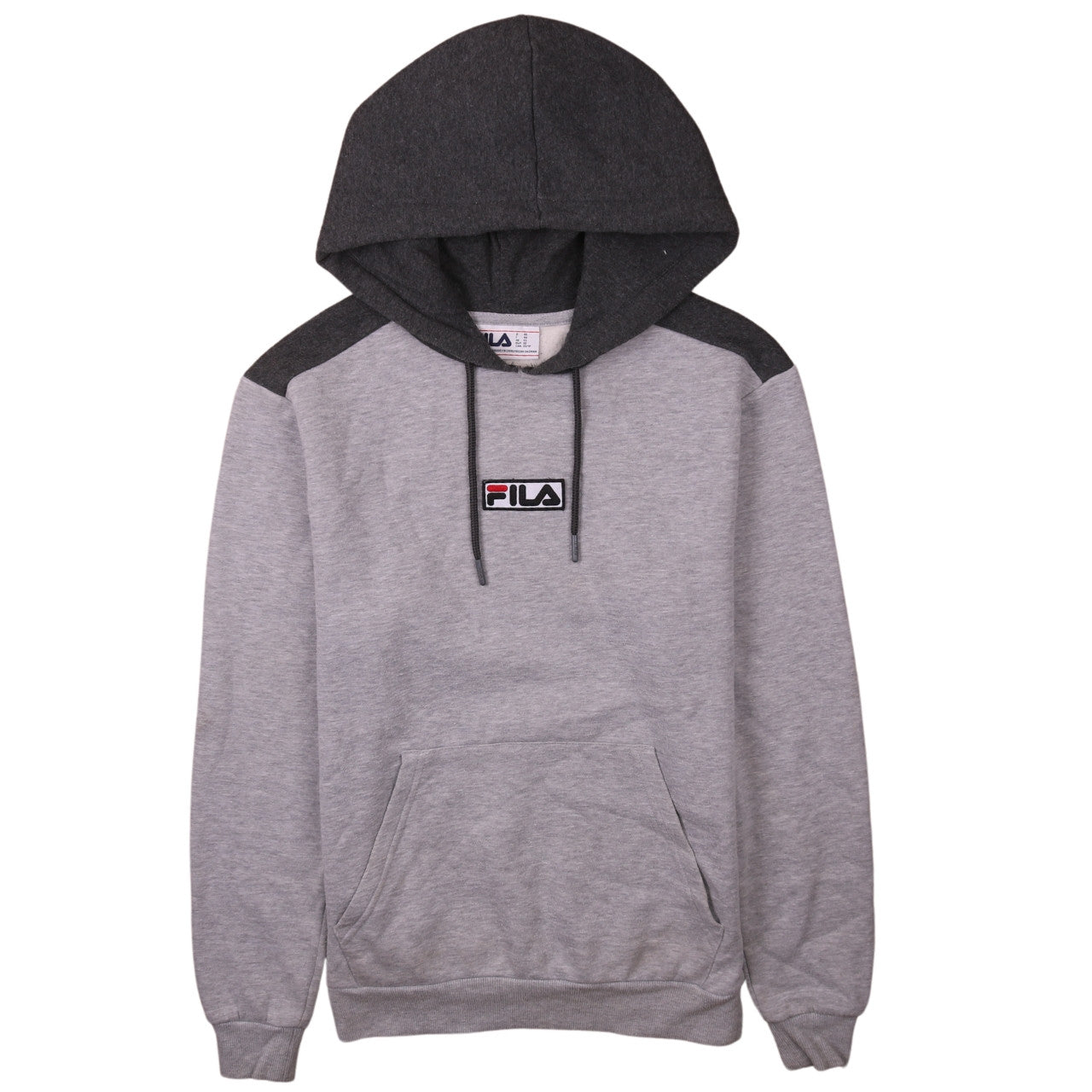Mens UK Size XS FILA Grey Pullover Hoodie