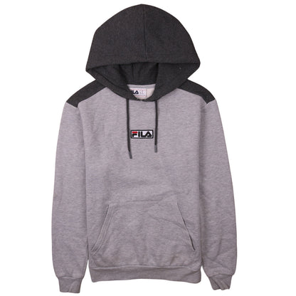 Mens UK Size XS FILA Grey Pullover Hoodie