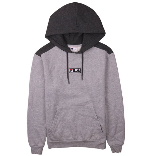 Mens UK Size XS FILA Grey Pullover Hoodie