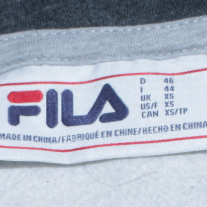 Mens UK Size XS FILA Grey Pullover Hoodie