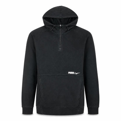 Mens UK Size S PUMA Black Pullover Hoodie