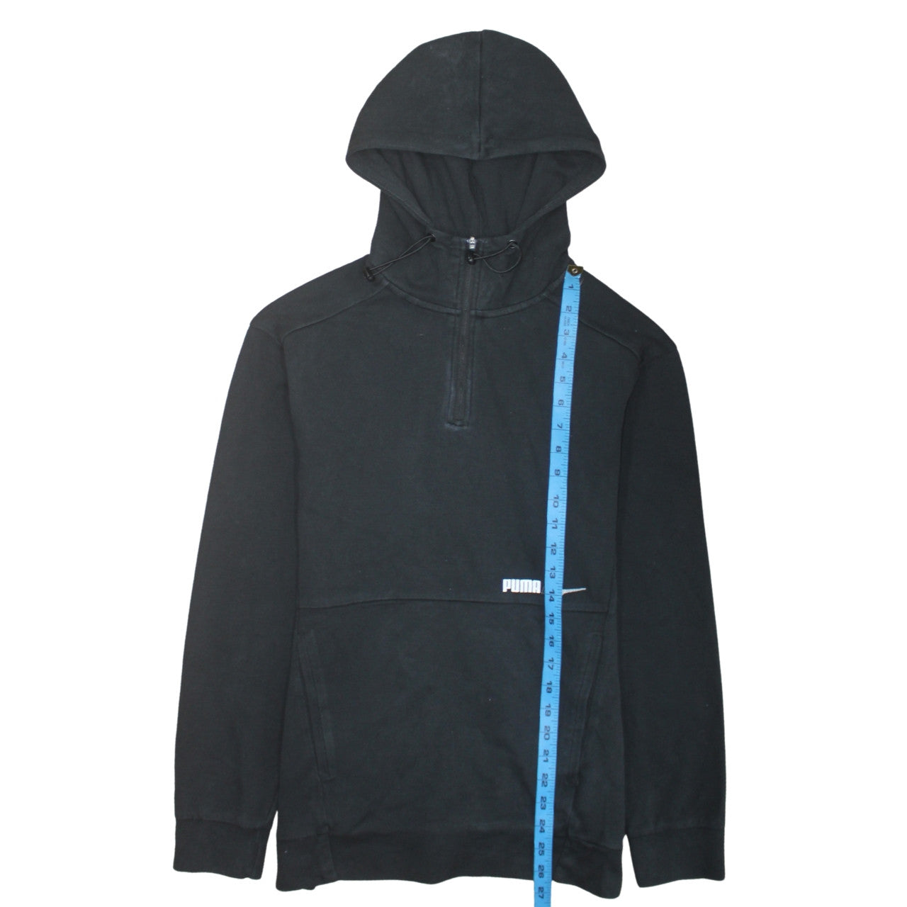 Mens UK Size S PUMA Black Pullover Hoodie