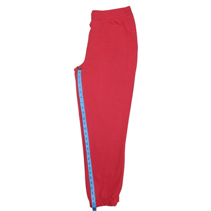 Womens UK Size M Primark Regular Fit Jogger Red Trousers