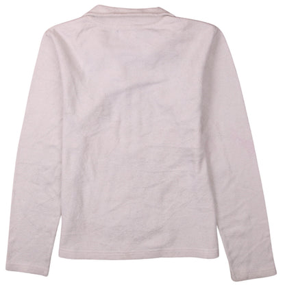 Womens UK Size L Kappa White Full Zip Sweatshirt
