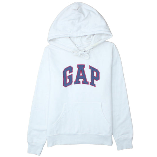 Womens UK Size S Gap White Pullover Hoodie
