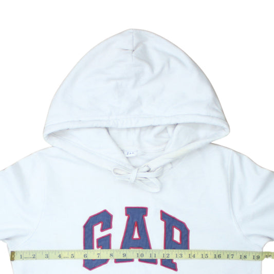 Womens UK Size S Gap White Pullover Hoodie