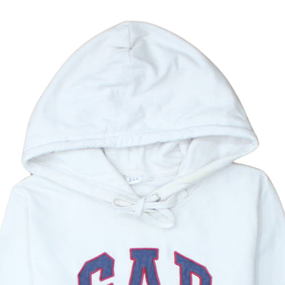 Womens UK Size S Gap White Pullover Hoodie