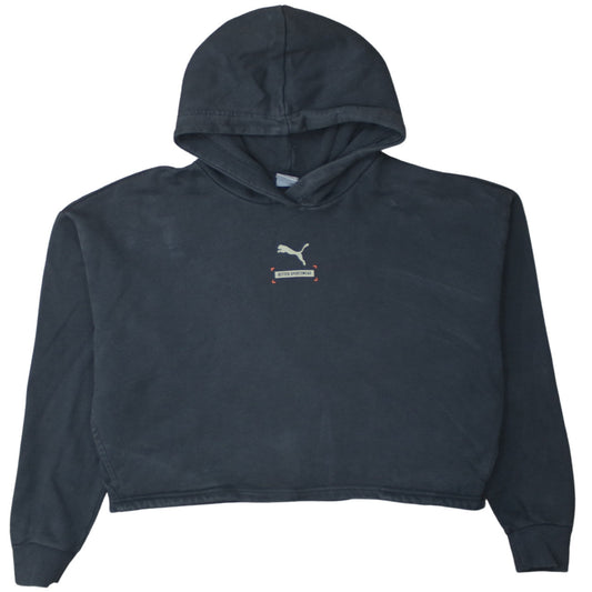 Womens UK Size M PUMA Black Pullover Hoodie