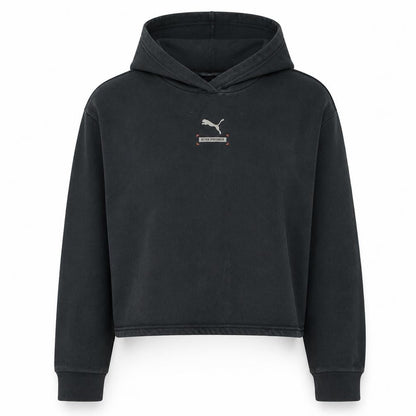 Womens UK Size M PUMA Black Pullover Hoodie