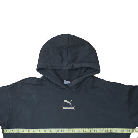 Womens UK Size M PUMA Black Pullover Hoodie
