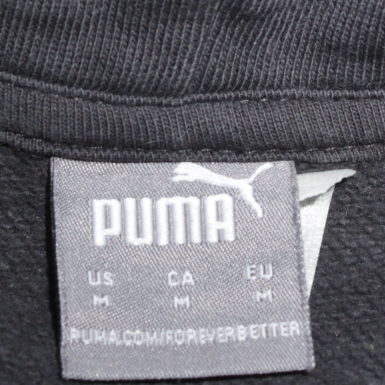 Womens UK Size M PUMA Black Pullover Hoodie