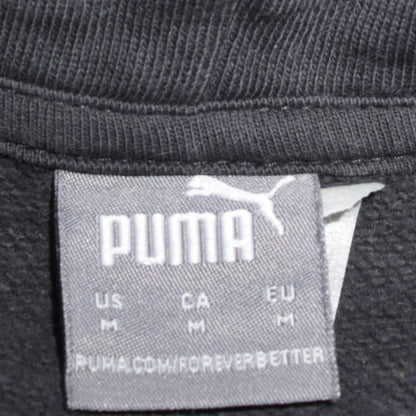Womens UK Size M PUMA Black Pullover Hoodie
