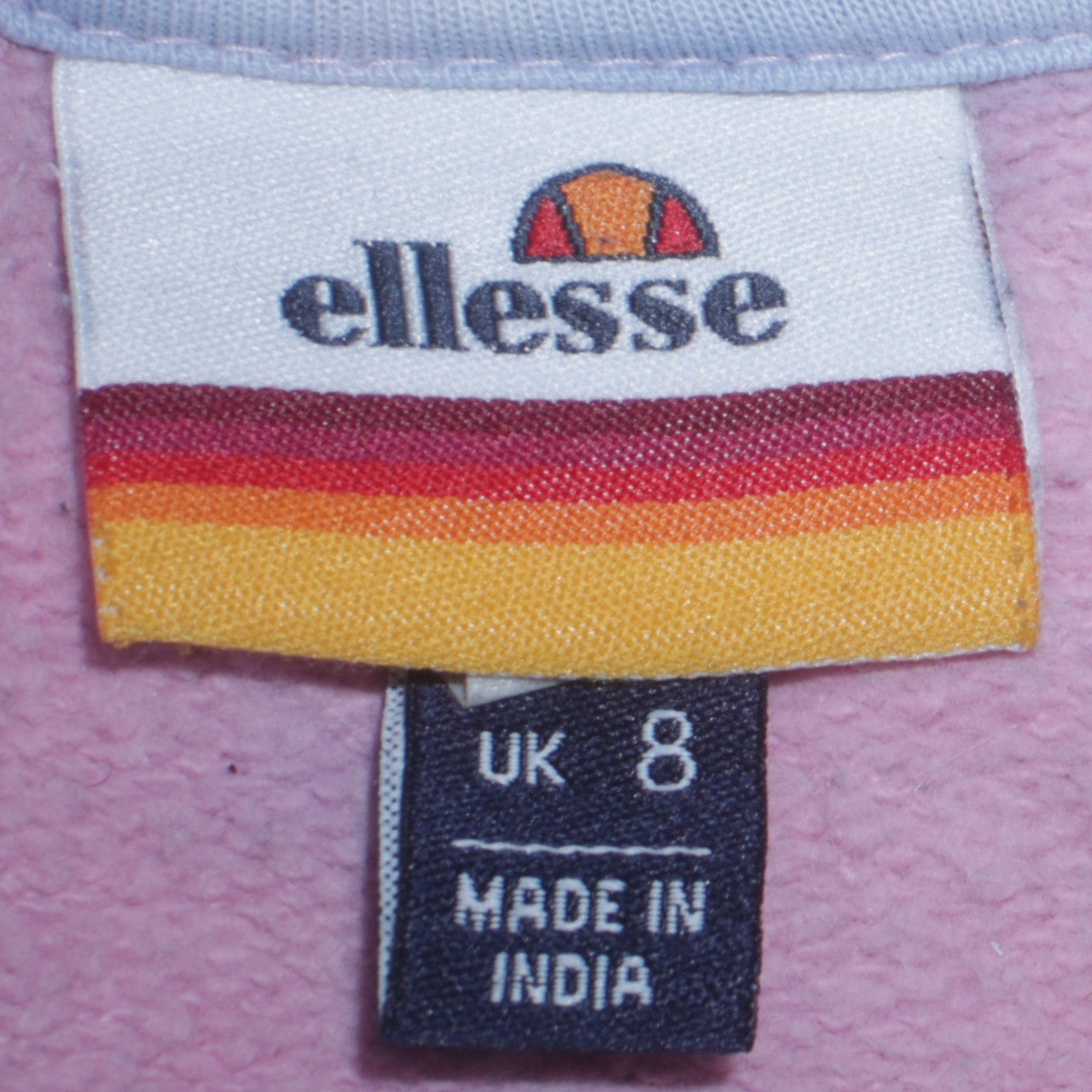 Womens UK Size 8 ellesse Multicoloured Pullover Hoodie